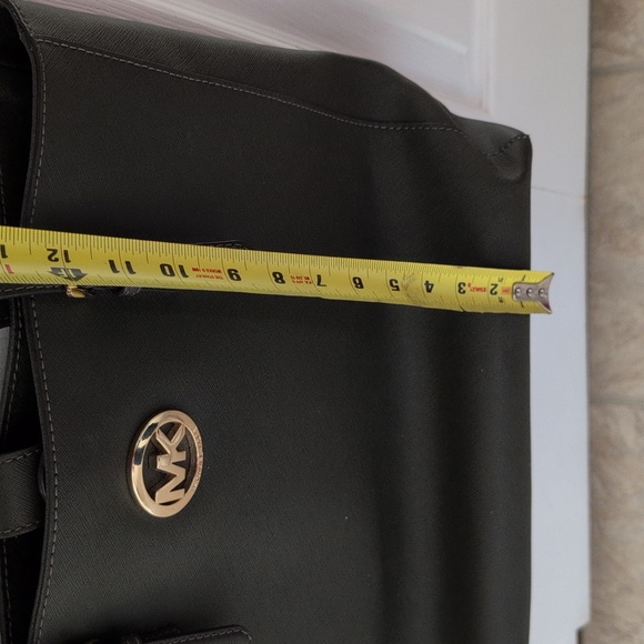 Michael Kors Jet Set Dark Olive Green Tote Bag Purse Carryall - Picture 14 of 17